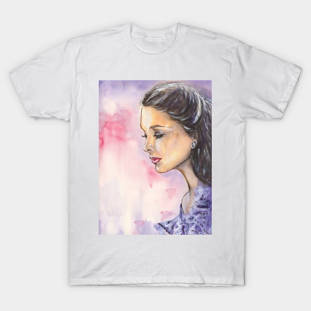 Vivien Leigh T-Shirt by Svetlana Pelin